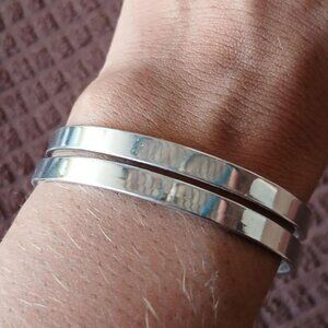 Y2K 2PC Metal Bangles Bracelet